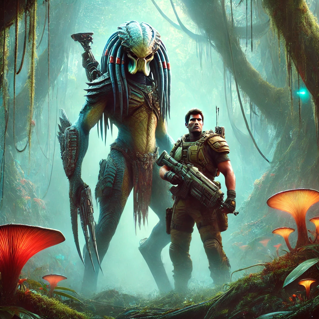 Misfit and Yautja Warrior
